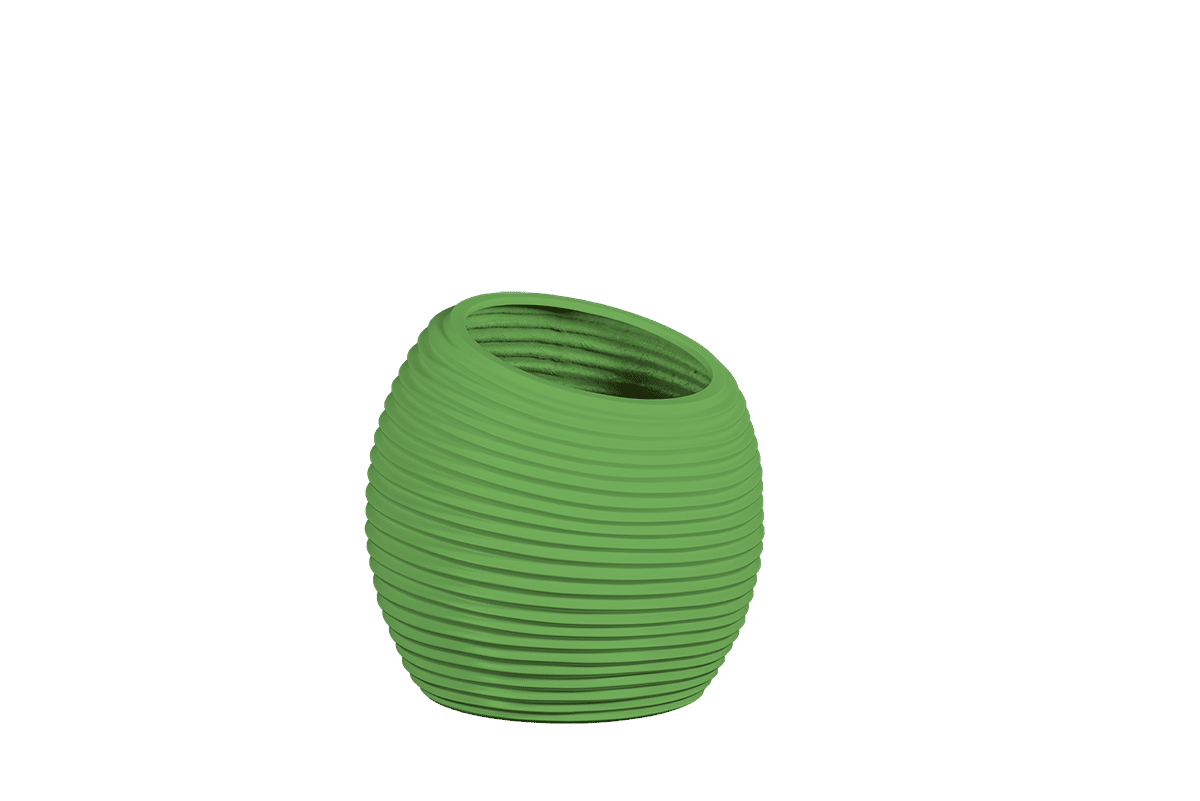 Spiral Modern Globe Planter