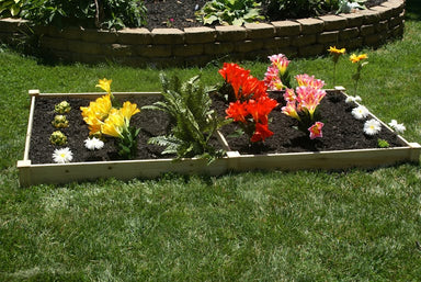 Eden garden bed single layer with flowers