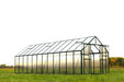 Ground-level view of the large Grandio Ascent 8x24 greenhouse, illustrating its capacity for extensive plant cultivation