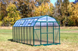 Side perspective of a durable 8x16 Grandio Elite greenhouse with advanced insulation, a top choice for home horticulture enthusiasts.