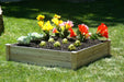 eden garden bed 4x4 double with flowers